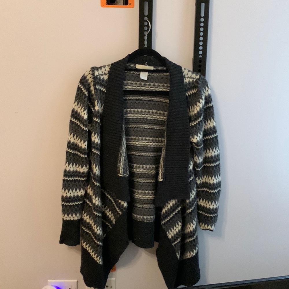 Wool blend cardigan sweater-M